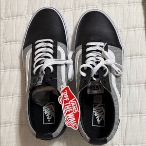 Vans Black and Gray Men's Sneakers
